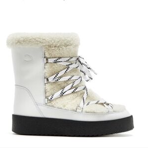 La Canadienne Eloise Shearling Leather Boots 5.5
